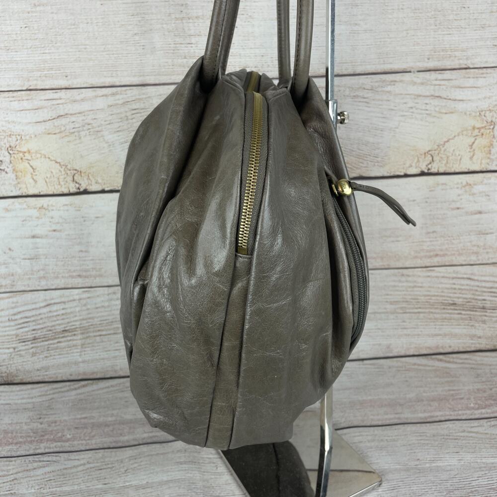 Hobo Divine Leather Slouchy Hobo Bag Dark Gray - Picture 5 of 9